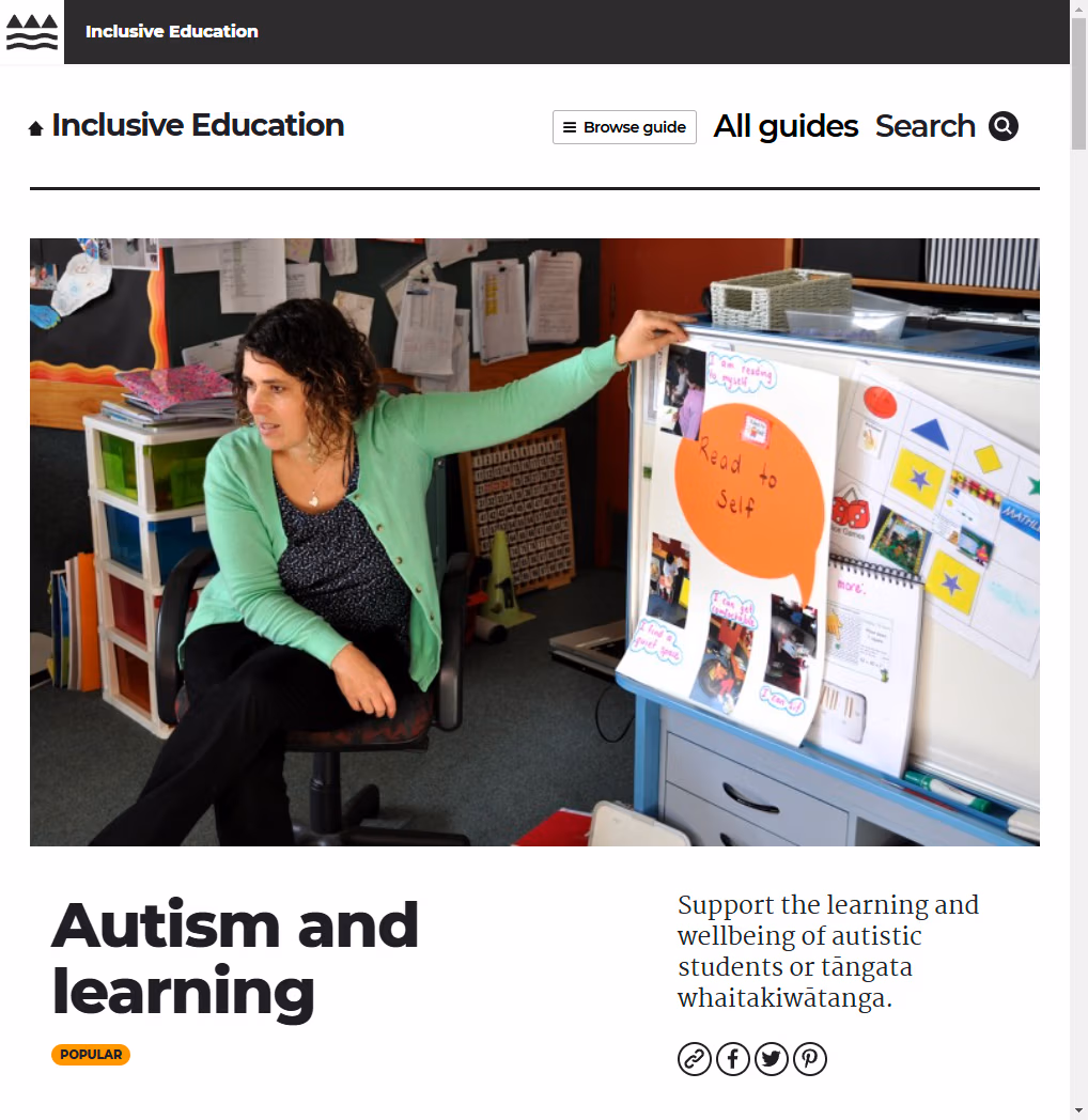 Autism and learning