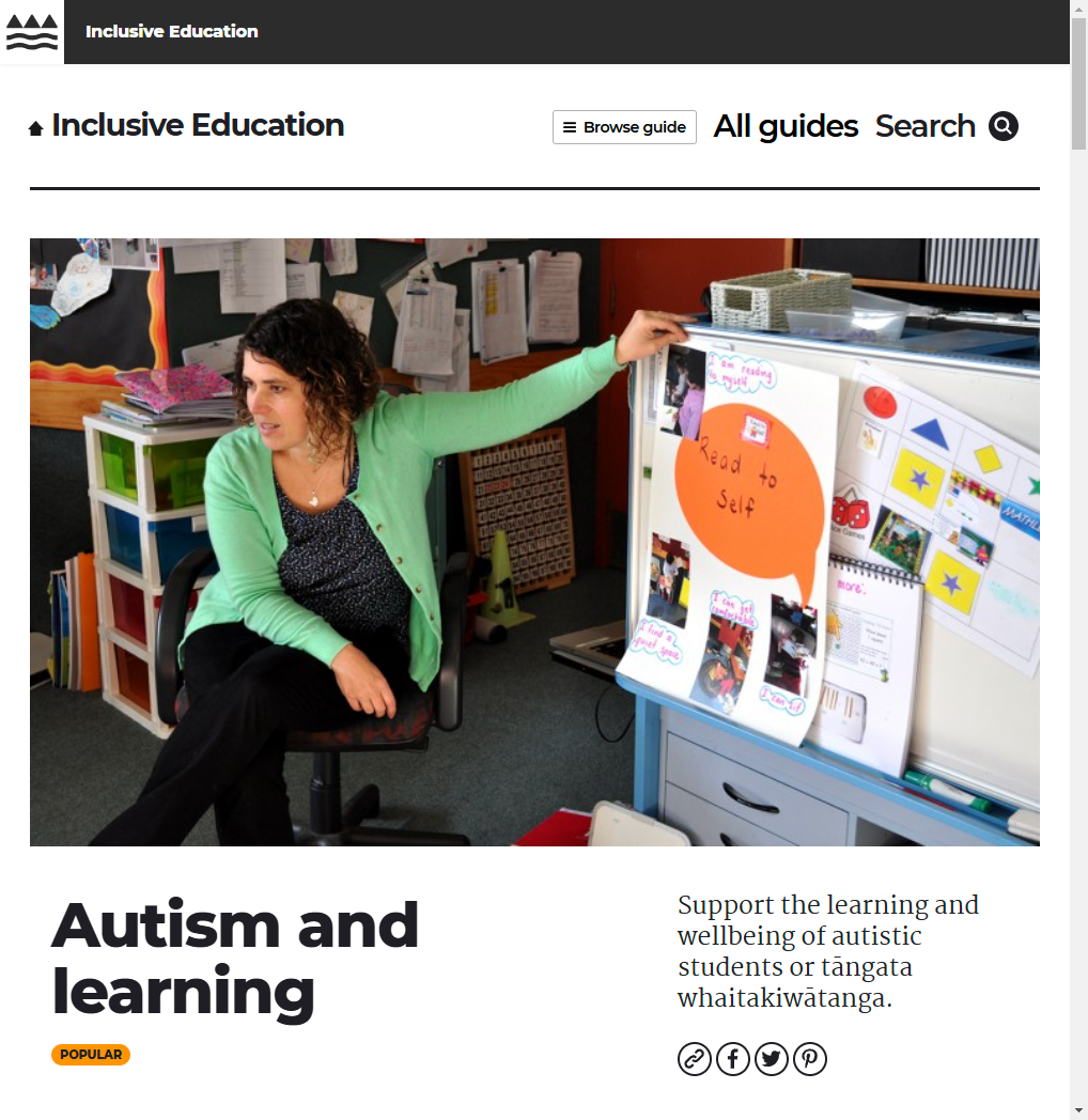 Autism and learning