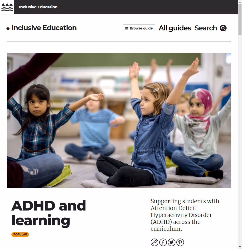 ADHD and learning