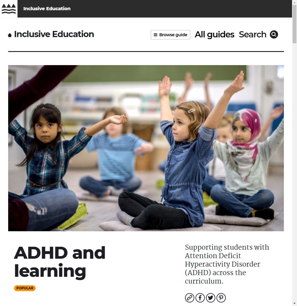 ADHD and learning