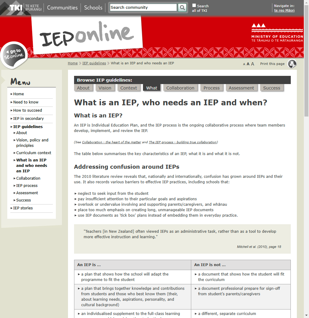 IEP Online